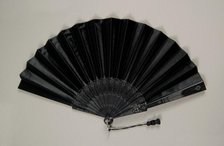 Mourning fan, American, 1880-89. Creator: Unknown.