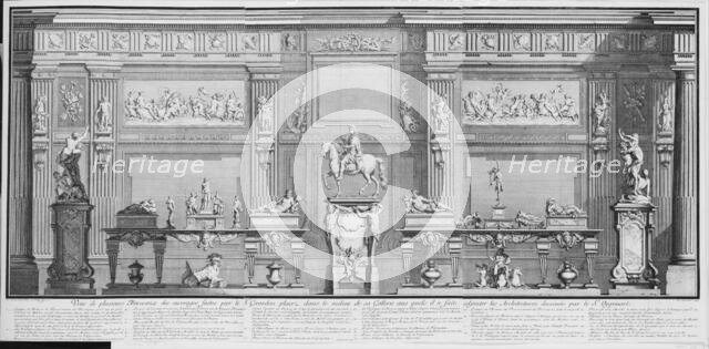 La Galerie de Girardon, 18th century., 18th century. Creator: Nicolas Chevalier.