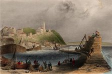 Macduff near Banff - View from East Side of Harbour, c1840. Creator: Unknown.