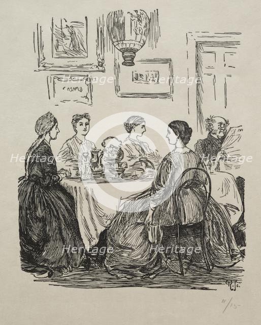 The Annual Question - Where Shall We Go?, 1865. Creator: George Louis Palmella Busson Du Maurier (British, 1834-1896).