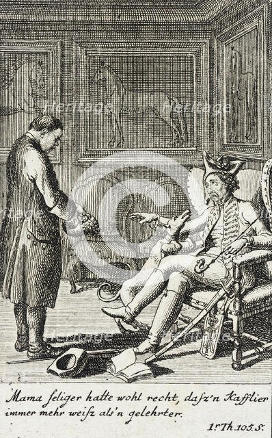 Plate 2 for J.G. Muller's 'Siegfried von Lindenberg', 1783. Creator: Daniel Nikolaus Chodowiecki.