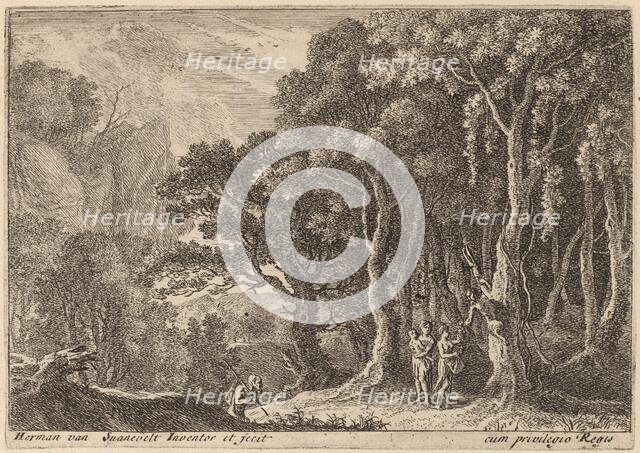 A Satyr Gathering Fruit. Creator: Herman van Swanevelt.