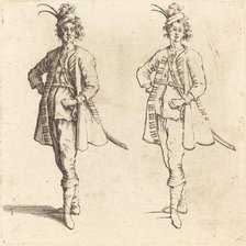 Officer, Front View, 1617 and 1621. Creator: Jacques Callot.