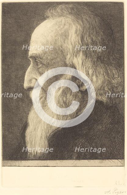 Self-Portrait, 13th plate, 1906. Creator: Alphonse Legros.