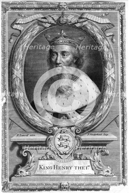 Henry I, King of England.Artist: P Vanderbanck