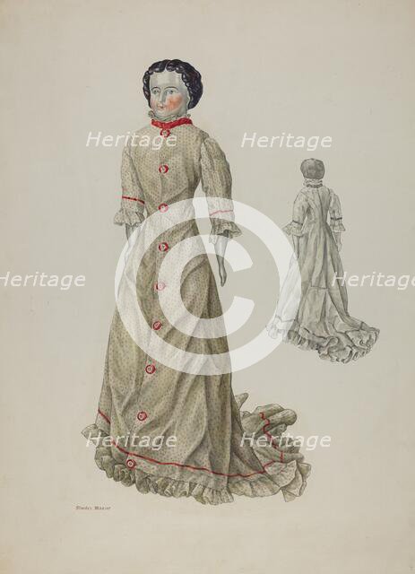 Doll - "Mabel Ellis", c. 1941. Creator: Stanley Mazur.