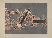 Petroglyph Design, 1935/1942. Creator: Lala Eve Rivol.