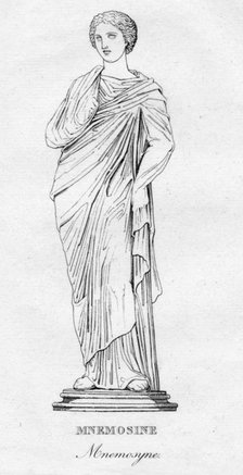 'Mnemosine (Mnemosyne)', c1850. Artist: Unknown.