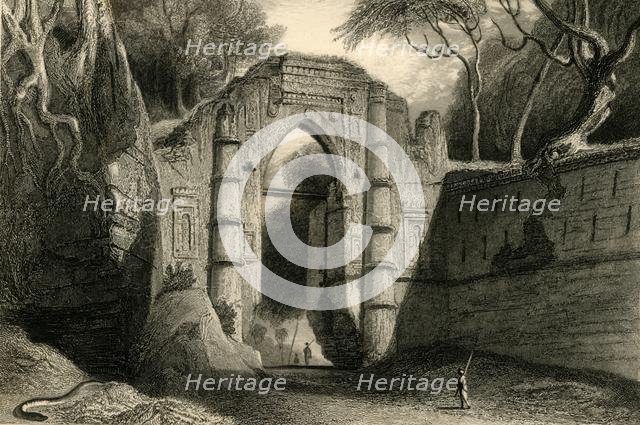'Kutnallewe Gate, Gour', 1835. Creator: William Daniell.