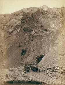 Open cut in the great Homestake mine, at Lead City, Dak, 1888. Creator: John C. H. Grabill.