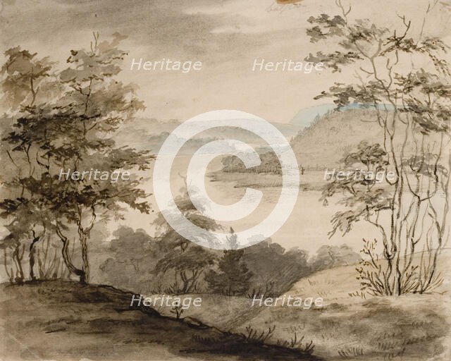 Landscape with Winding River. Creator: Robert Wilhelm Ekman.