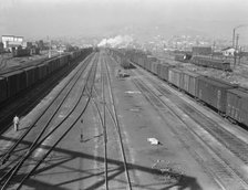 Railroad, outskirts of fast growing town, Klamath Falls, Oregon, 1939. Creator: Dorothea Lange.