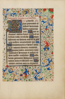 Decorated Text Page; Llangattock Hours, 1450s. Creator: Unknown.