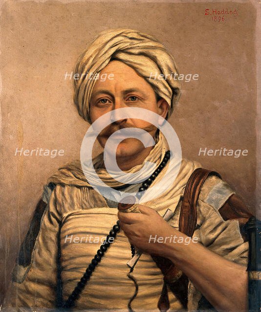 Slatin Pasha (Sir Rudolf Carl Slatin), 1896. Creator: Salim S. Haddad.