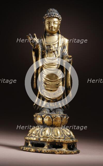 Standing Shakyamuni Buddha, Late 7th-8th century. Creator: Unknown.