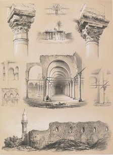 Détails, mosquée d’Amrou, au Kaire, 1843. Creator: Joseph Philibert Girault De Prangey.