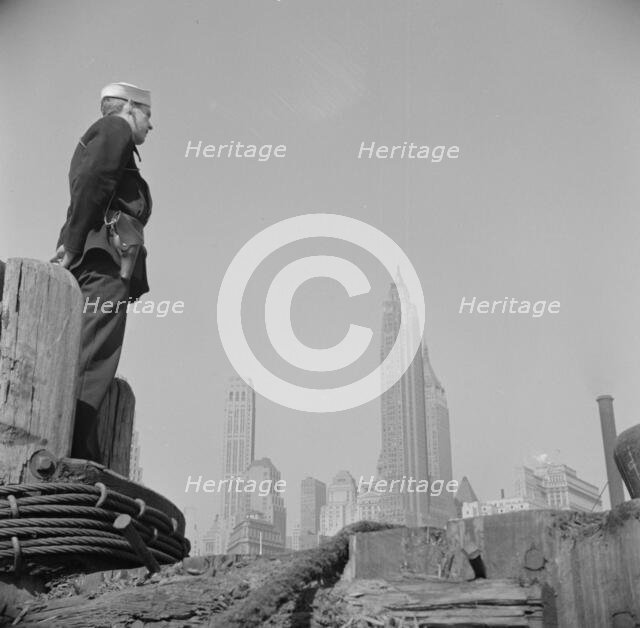 A scene in the Fulton fish market, New York, 1943. Creator: Gordon Parks.