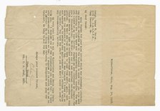 Letter to Oscar W. Price from Colonel Charles Young, August 14, 1918. Creator: Unknown.