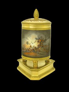 Ice pail showing the storming of Ciudad Rodrigo, Spain, 1812 (1817-1819). Artist: Unknown.