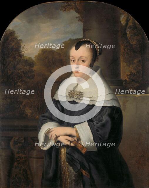 Portrait of Maria Rey, 1650. Creator: Ferdinand Bol.