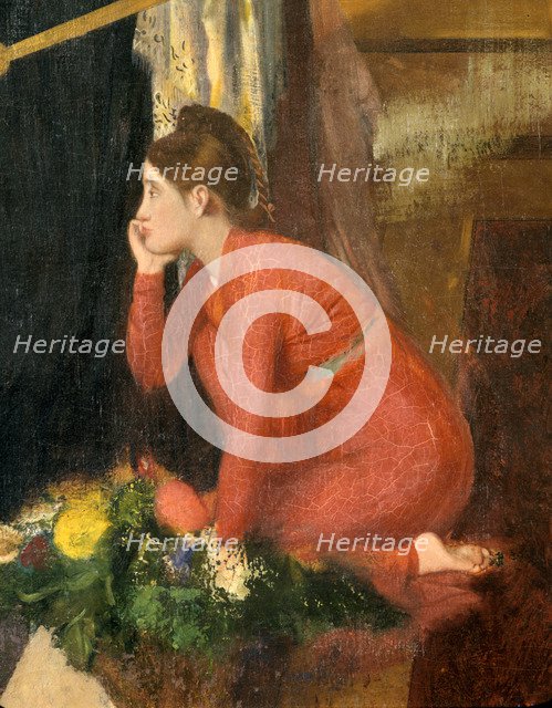 'Semiramis Building Babylon' (unfinished), (detail), 1860-1862. Artist: Edgar Degas