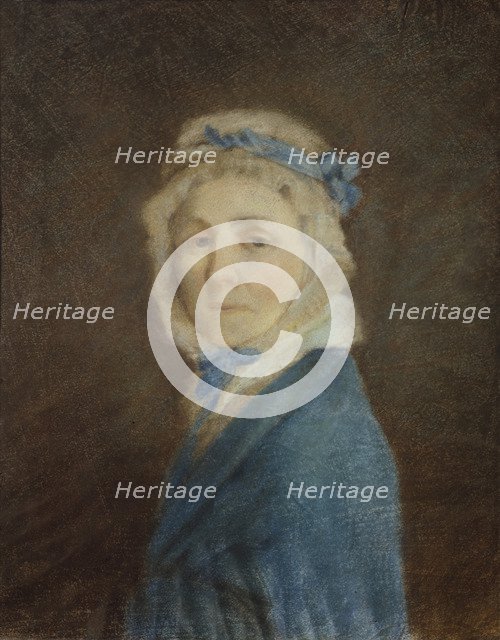 Portrait of Maria Nikiforovna Stromilova, c. 1815. Artist: Venetsianov, Alexei Gavrilovich (1780-1847)