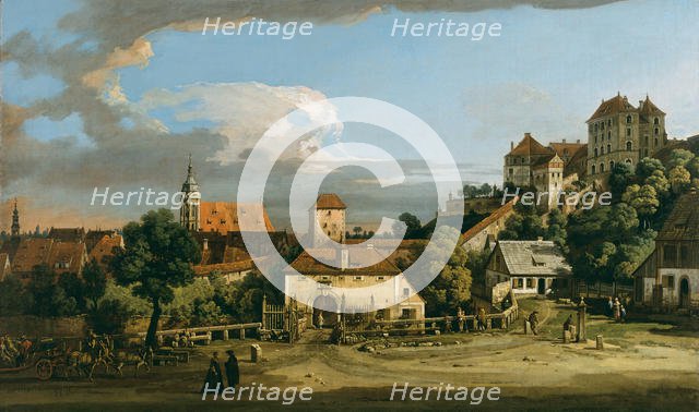 Pirna: The Obertor from the South, mid-1750s. Creator: Bernardo Bellotto.