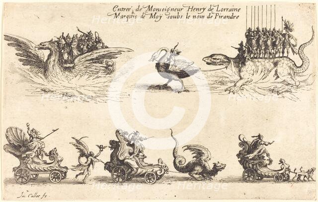 Entry of Monseigneur Henry de Lorraine, Marquis de Moy, under the Name of Pirandre, 1627. Creator: Jacques Callot.