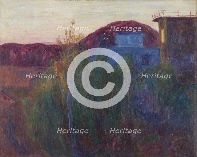 Landscape (Balbergkampen), 1907. Creator: Thorvald Erichsen.