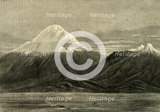 'Chimborazo and Carihuairzao, from the Direction of Riobamba', 1881. Creator: Unknown.