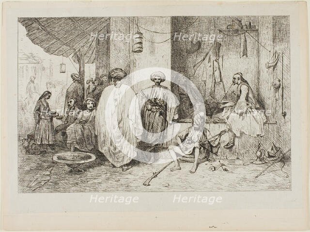 Turkish Guard House, 1834. Creator: Alexandre Gabriel Descamps.