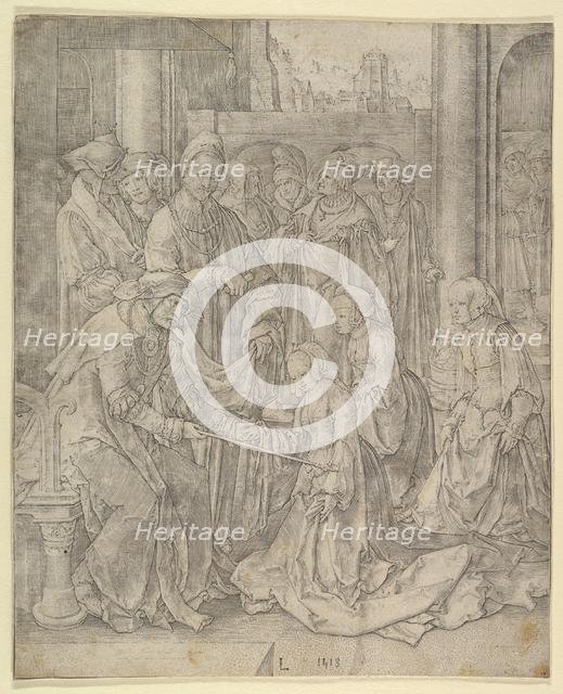 Esther Before Ahasuerus, 1518. Creator: Lucas van Leyden.