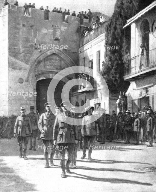 Distant Fronts, in Jerusalem; Arrival of the allies to the Holy City, December 11, 1917.  Creator: Unknown.
