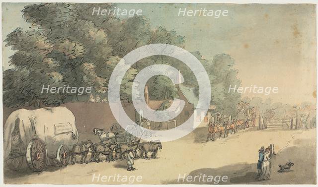 The Turnpike Gate, 1700s. Creator: Anonymous.