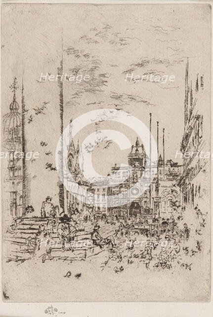 The Piazzetta, 1879-1880. Creator: James Abbott McNeill Whistler.