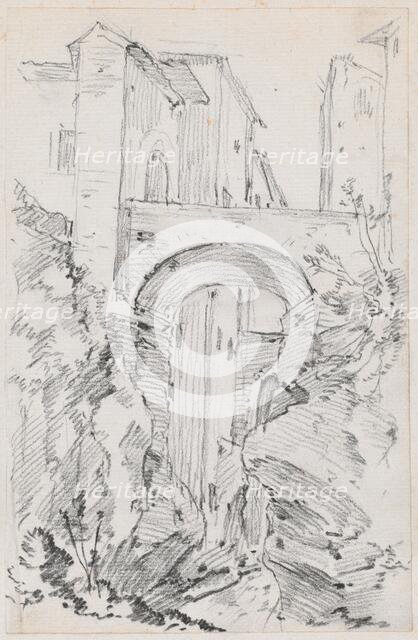A High Bridge in Tivoli, 1744/1750. Creator: Joseph-Marie Vien the Elder.