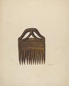 Comb (For Horses' Manes and Tails), c. 1938. Creator: H. Langden Brown.