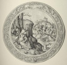 The Round Passion: Christ Carrying the Cross, 1509. Creator: Lucas van Leyden (Dutch, 1494-1533).