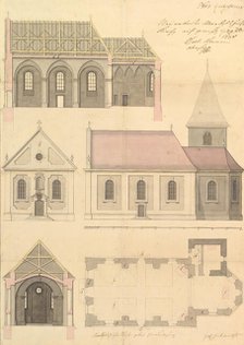 Design for the Parish Church of Merkershausen, 1738. Creator: Balthasar Neumann.