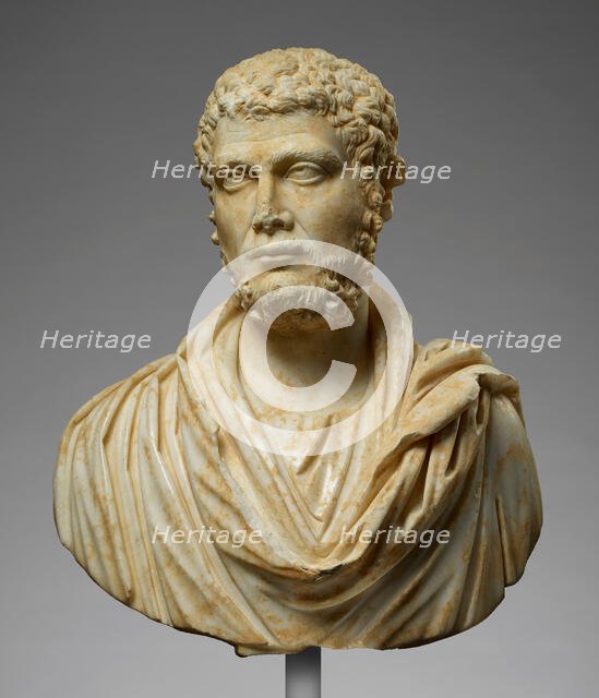 Portrait Bust of a Bearded Man, about A.D. 215. Creator: Unknown.