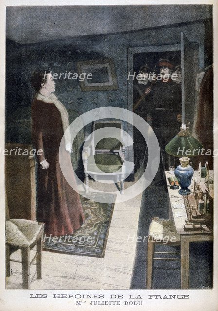 Juliette Dodu, heroin of France, 1896.  Artist: F Meaulle