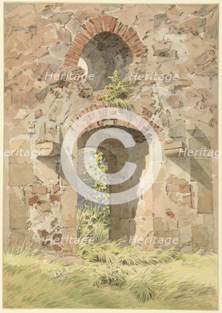 Ruin of the Monastery of the Holy Cross, Meissen, 1824. Creator: Friedrich, Caspar David (1774-1840).