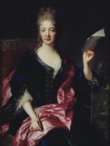 Portrait of the Composer Elisabeth Claude Jacquet de La Guerre (1665-1729). Creator: Troy, François, de (1645-1730).