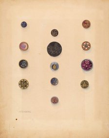 Buttons, c. 1937. Creator: Isidore Steinberg.