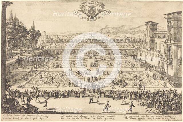 The Palace Gardens at Nancy, 1625. Creator: Jacques Callot.