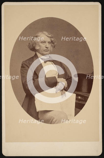 Portrait of Charles Sumner (1811-1874), Before 1874. Creator: George K Warren.