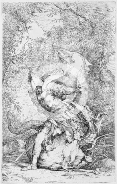 Jason and the Dragon, ca. 1663-64. Creator: Salvator Rosa.