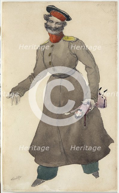 Costume design for the ballet The Fairy Doll by J. Bayer, 1903. Artist: Bakst, Léon (1866-1924)