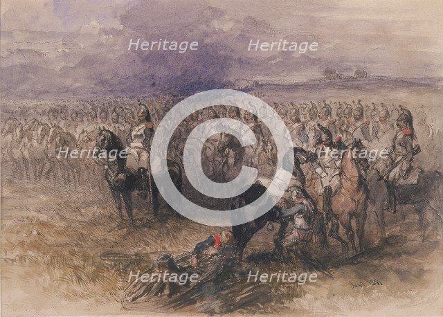 French cavalry, 1851. Artist: Sir John Gilbert