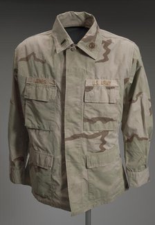 Army jacket worn by Andre M. Jones during the Iraq War, 2003. Creator: Unknown.